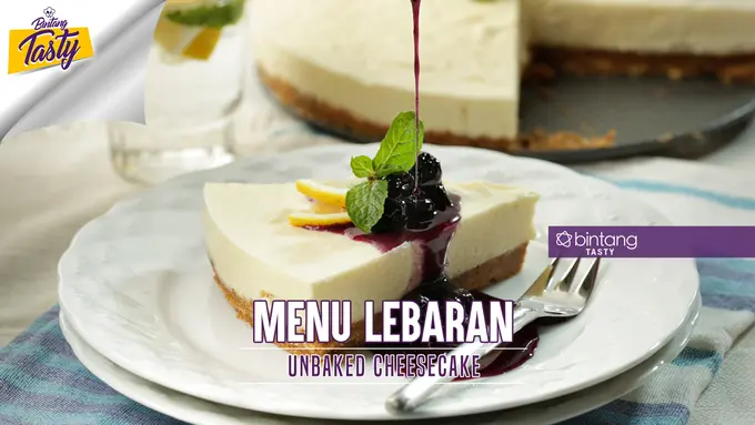 [Bintang] Menu Lebaran: Unbaked Lemon Cheesecake with Blueberry