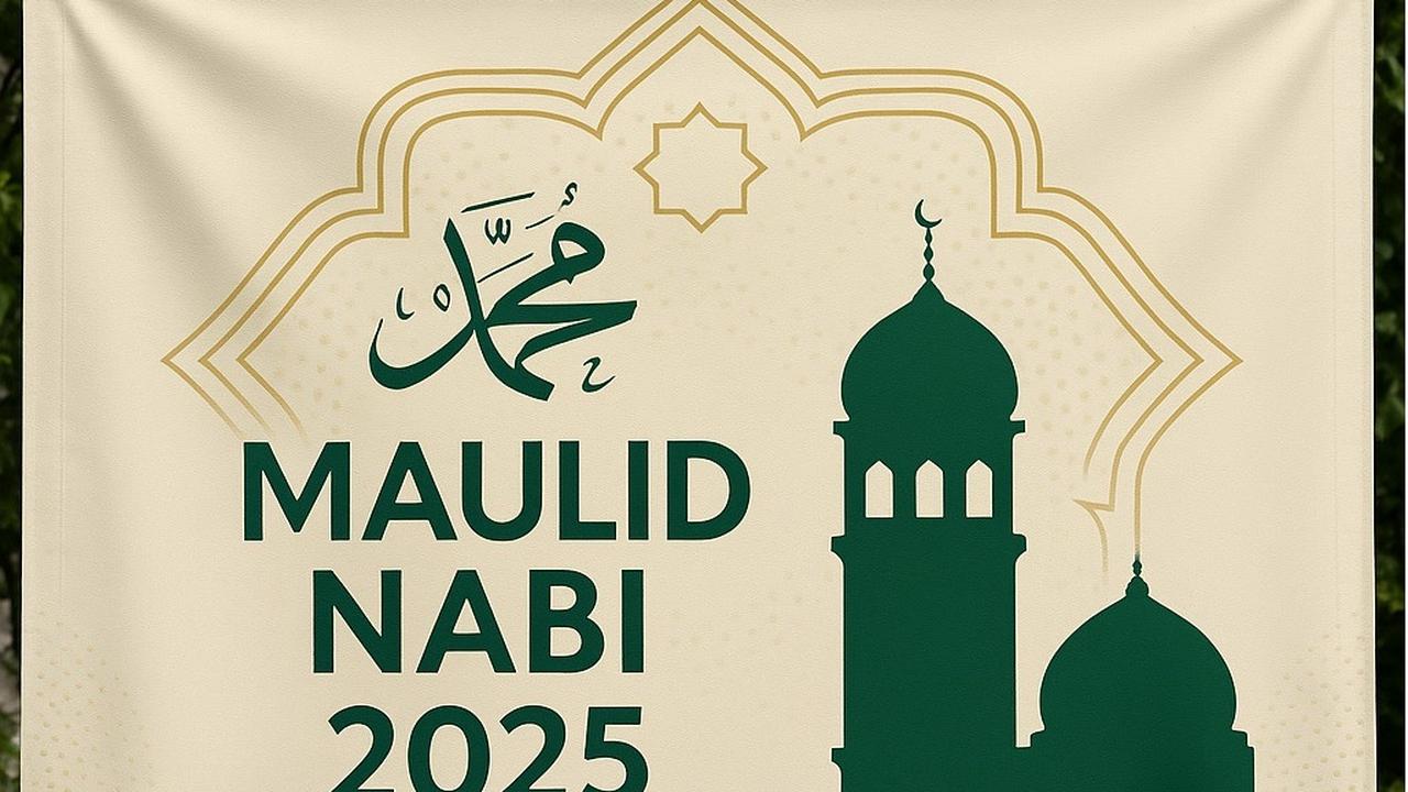 Ilustrasi Spanduk Maulid Nabi 2025