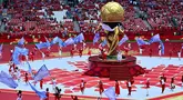 Upacara pembukaan Piala Dunia 2026 Kanada yang berlangsung pada Sabtu (13/06/2026) dini hari WIB diwarnai sedikit insiden. (AP Photo/Canadian Press/Sammy Kogan)