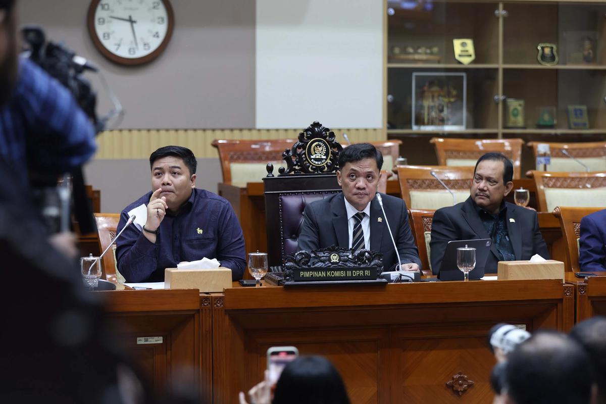 FOTO: Komisi III DPR Minta Penangguhan Penahanan Kreator Video Profil Desa di Karo
