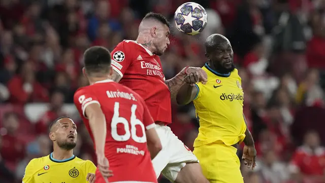 Foto: Bekuk Benfica, Inter Milan Kembali Tatap Semifinal Liga Champions setelah 13 Tahun