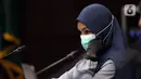 Terdakwa suap dan tindak pidana pencucian uang terkait pengurusan fatwa Mahkamah Agung untuk Djoko S Tjandra, Pinangki Sirna Malasari saat sidang di Pengadilan Tipikor Jakarta, Senin (7/12/2020). Sidang mendengar keterangan saksi, salah satunya Andi Irfan Jaya. (Liputan6.com/Helmi Fithriansyah)
