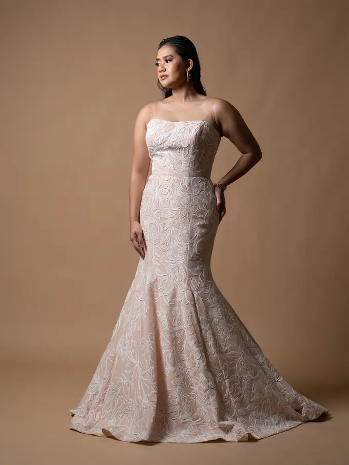 Baju Pesta Mermaid Cut Plus Size