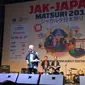 Duta Besar Jepang untuk Indonesia, Masafumi Ishii saat menyampaikan sambutan di festival JAK-Japan Matsuri 2017 (Liputan6.com/Teddy Tri Setio Berty)