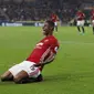 Marcus Rashford selamatkan MU lewat gol penting di menit akhir (reuters)