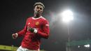 Setelah Rangnick ditunjuk pada November lalu, Marcus Rashford membutuhkan waktu untuk menyesuaikan diri dengan sistem baru tetapi dia telah melakukannya dengan baik dalam beberapa pekan terakhir. Rashford sukses dalam 6 keterlibatan gol dalam 18 pertandingan musim ini. (AFP/Daniel Leal)