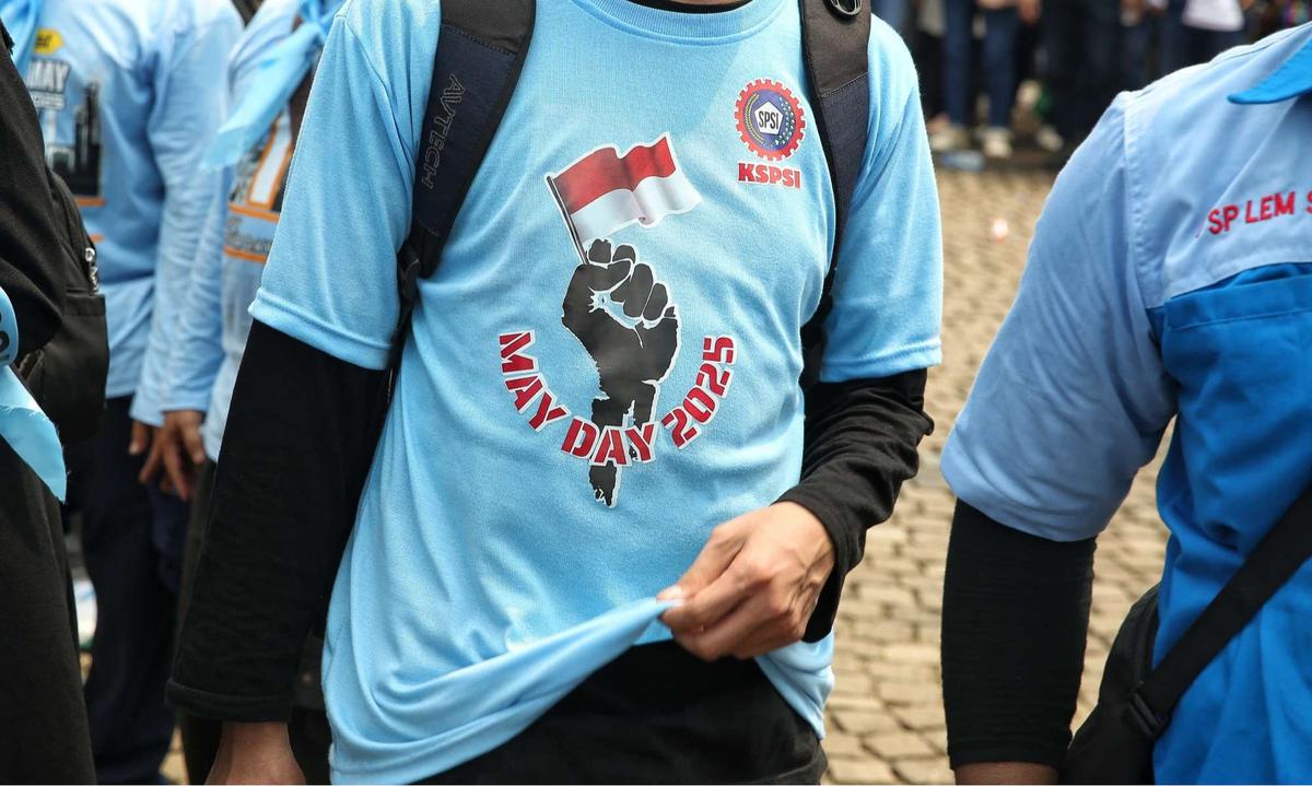 Peringatan Hari Buruh di Monas