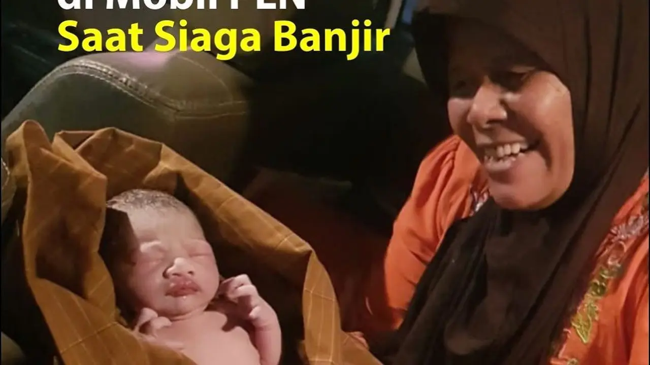 Bayi melahirkan di mobil PLN saat penanganan kelistrikan pasca banjir