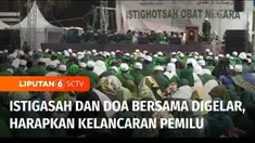 Agar pemilu 2024 berjalan lancar dan berlangsung damai, jemaah dari salah satu organisasi Islam menggelar istigasah di Stadion Madya Gelora Bung Karno, Senayan Jakarta Pusat. Istigasah untuk pemilu damai juga digelar di Kabupaten Pidie, Aceh.