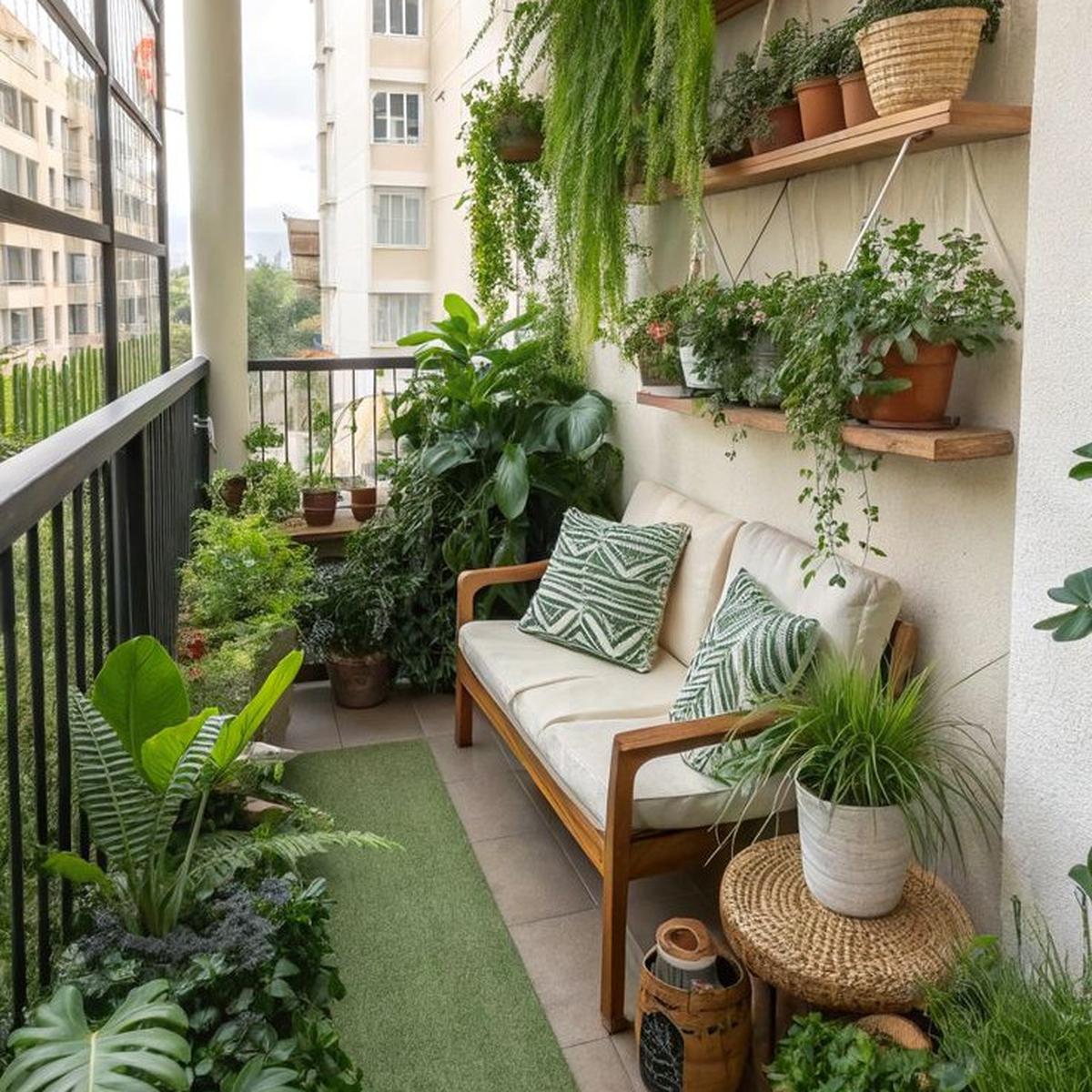 Ilustrasi Taman di Balkon Lantai 2 (©Pinterest)