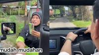 Nyetir Mobil Sendiri, Prabowo Dicegat Emak-emak 'Mudah-mudahan diberikan kemudahan'. ©2022 Merdeka.com/instagram.com/tumgrd