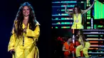Kolase foto memperlihatkan saat Camila Cabello tampil pada festival musik Rock in Rio di Rio de Janeiro, Brasil, 10 September 2022. Penampilan Camila Cabello adalah salah satu yang paling ditunggu dari akhir pekan kedua Rock in Rio 2022. (AP Photo/Bruna Prado)