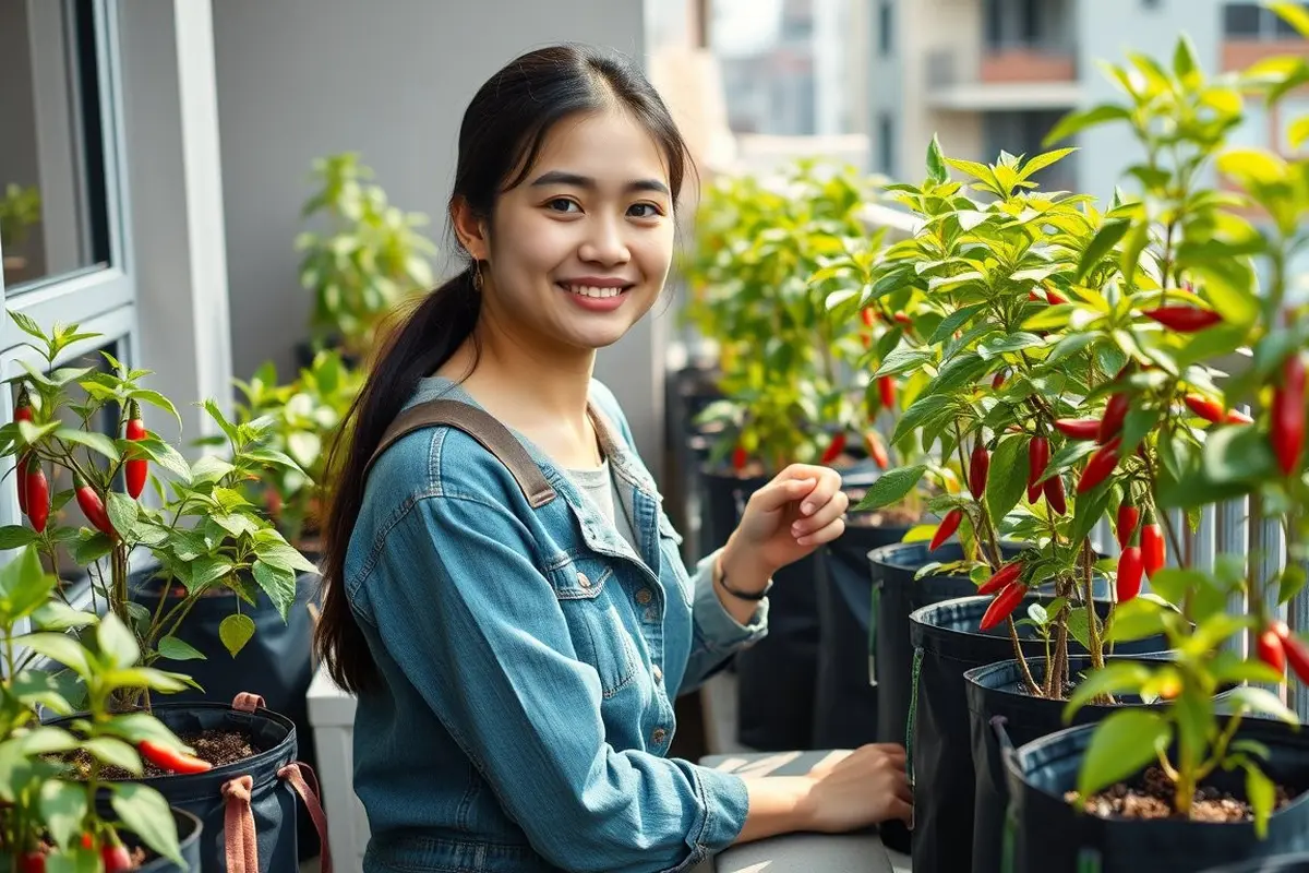 cara menanam cabe di polybag agar berbuah lebat
