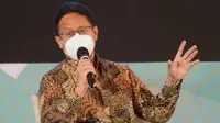 Menteri Kesehatan RI Budi Gunadi Sadikin menghadiri acara Pemberian Penghargaan bagi Tenaga Kesehatan dan Sumber Daya Manusia Penunjang Tingkat Nasional 2021 pada 11 November 2021 di Jakarta. (Dok Kementerian Kesehatan RI)