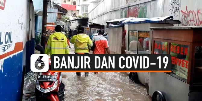 VIDEO: Terendam Banjir, Warga Benhil Enggan Mengungsi karena Takut Covid-19