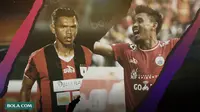 Ricardo Salampessy dan Maman Abdurrahman. (Bola.com/Dody Iryawan)