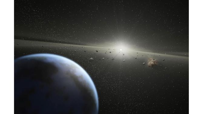 Asteroid besar lintasi Bumi, kemarin (Foto: IB Times)