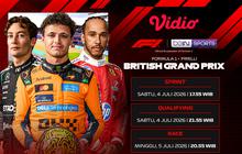 Formula 1 Live! Lanjutan Seri Ke-9 Pada Pirelli British Grand Prix 2026 di Vidio