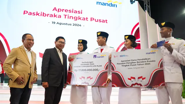 Menyala, Bank Mandiri Apresiasi Paskibraka Tingkat Pusat