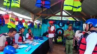 TPS bernuansa olah raga wisata Tubing menghiasi TPS 1 Winong, Banjarnegara. (Liputan6.com/Suprihadi P/Muhamad Ridlo)