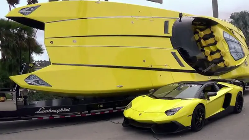 Lamborghini Aventador Disulap Jadi Speedboat? Ini Hasilnya