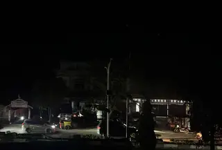Suasana mati listrik di Kota Langsa Aceh. (Istimewa)