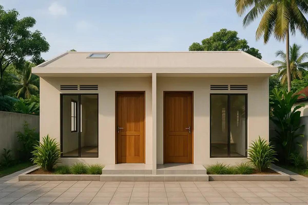 8 Model Rumah Kontrakan Sederhana 2 Pintu Minimalis, Cocok untuk Investasi Properti