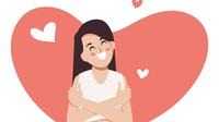 Ilustrasi mencintai diri sendiri. (Image by felicities on Freepik)