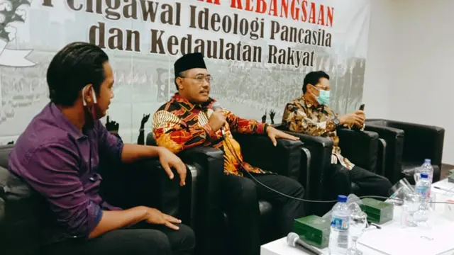 Diskusi 4 Pilar dengan tema 'Sidang Tahunan MPR, Optimisme dan Harapan di Tengah Pandemi' di media center Gedung Nusantara, Jakarta, Senin (10/8/2020).