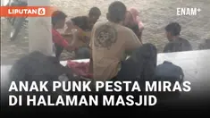 Satpol PP Ciduk Anak-anak Punk yang Gelar Pesta Miras di Kompleks Masjid Agung Syuhada
