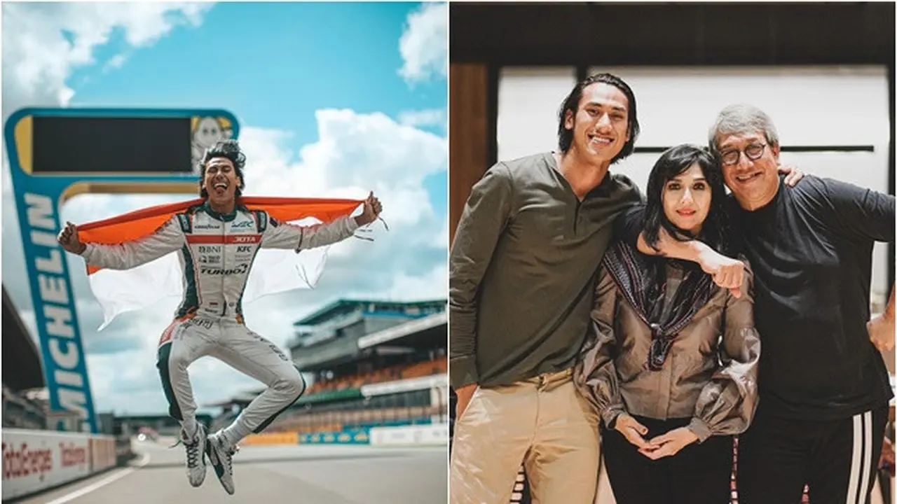 Raih Podium di 24 Hours of Le Mans, Ini 6 Potret Pembalap Sean Gelael dan Keluarga
