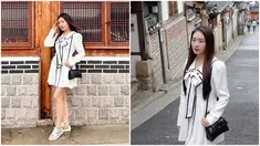 Foto kolase saat Natasha Wilona berlibur ke Korea Selatan. Baru-baru ini, Natasha Wilona membagikan momen liburannya saat di Korea Selatan melalui akun Instagram pribadi miliknya, natashawilona12. (Instagram/natashawilona12)