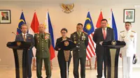 Indonesia menjadi inisiator pertemuan trilateral (tiga negara) antara Indonesia, Malaysia dan Filipina di Gedung Agung Yogyakarta. (Dokumentasi Humas Setkab/Jay)