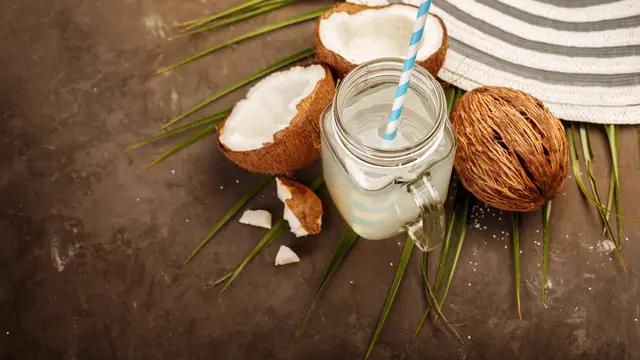 ilustrasi resep olahan kelapa muda/Valentina_G/shutterstock