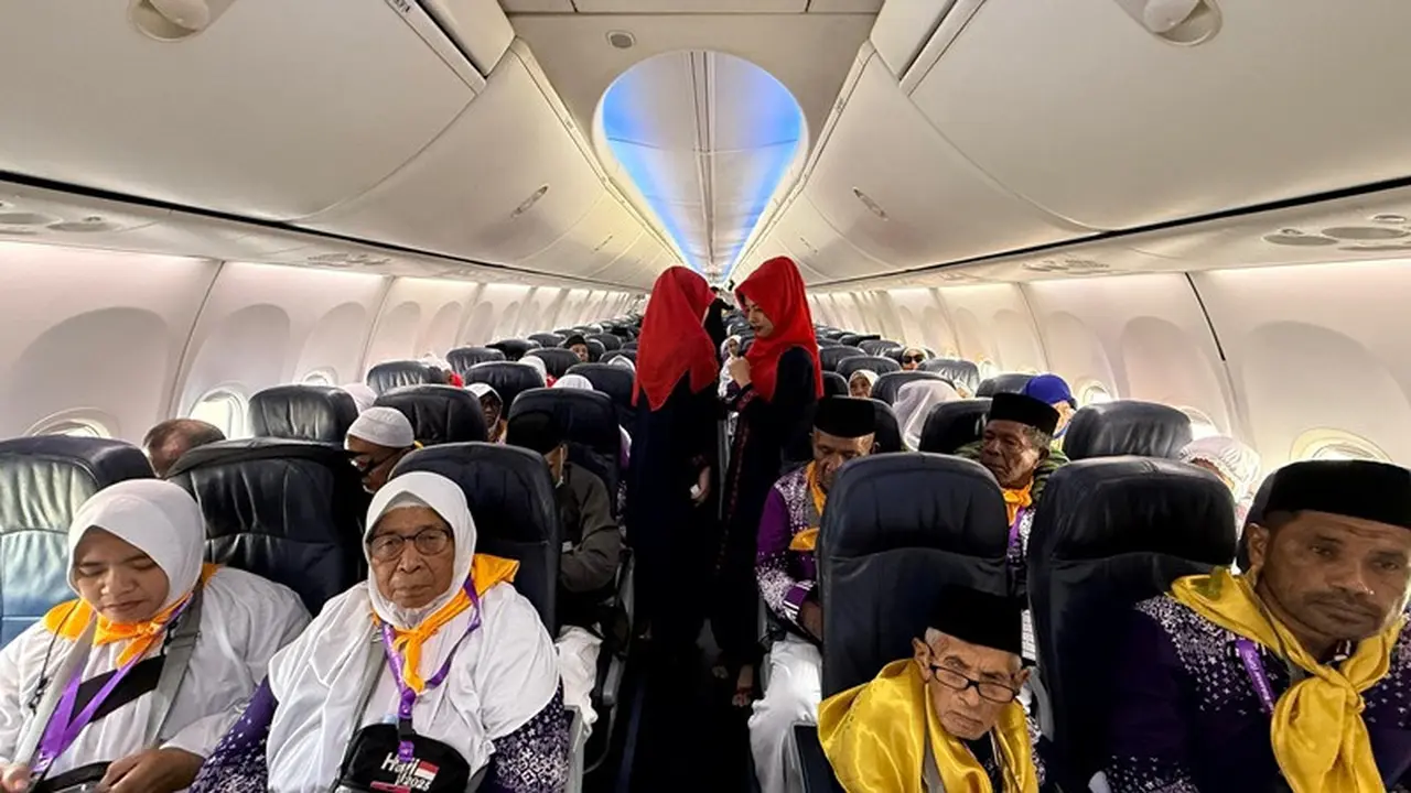 Lion Air Operasikan 6 Penerbangan Sewa, Angkut 1.134 Calon Jemaah Haji dari Ternate ke Embarkasi Makassar. foto: dok. Lion Air