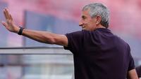 Quique Setien. Ia ditunjuk manajemen Barcelona menggantikan posisi Ernesto Valverde mulai Januari 2020. Hanya bertahan sampai Agustus 2020, ia akhirnya dipecat usai kekalahan telak 2-8 dari Bayern Munchen di ajang Liga Champions. (AFP/Pool/Manu Fernandez)