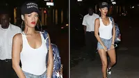 Pakai Celana Kependekan dan Anting Kebesaran, Rihanna Tak 'Pede'
