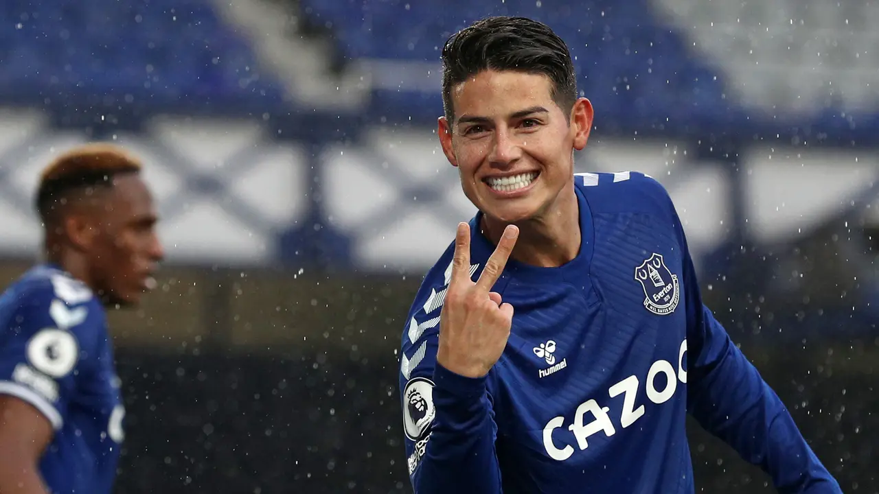 James Rodriguez Cetak Brace, Everton Hajar Brighton 4-2 di Liga Inggris