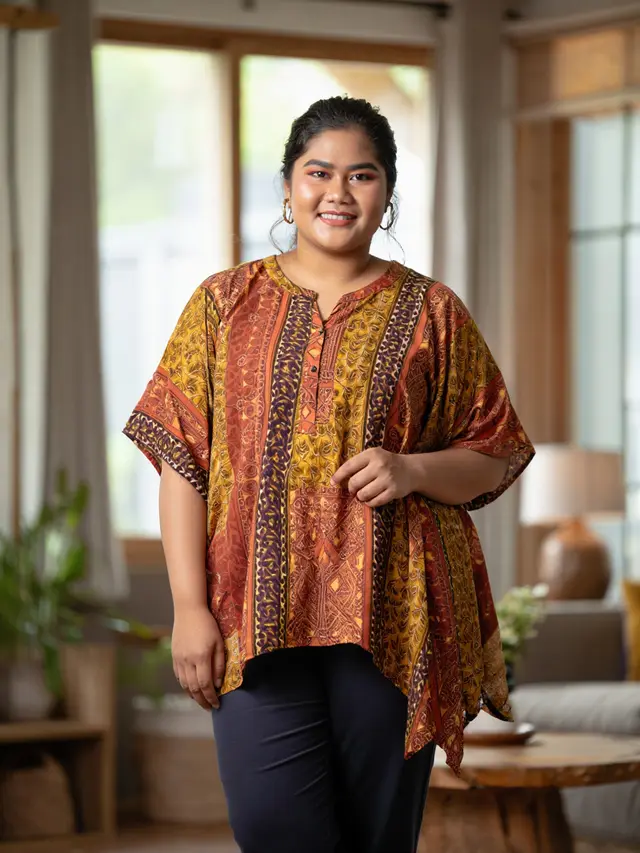 Batik Batwing untuk Wanita Gemuk