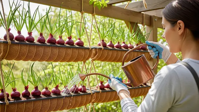 Cara Membuat Kebun Bawang Merah Gantung/Gemini AI