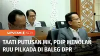 PDI Perjuangan menolak keras Revisi Undang-Undang Pilkada yang dibahas dalam rapat Baleg DPR, karena bertentangan dengan putusan Mahkamah Konstitusi.