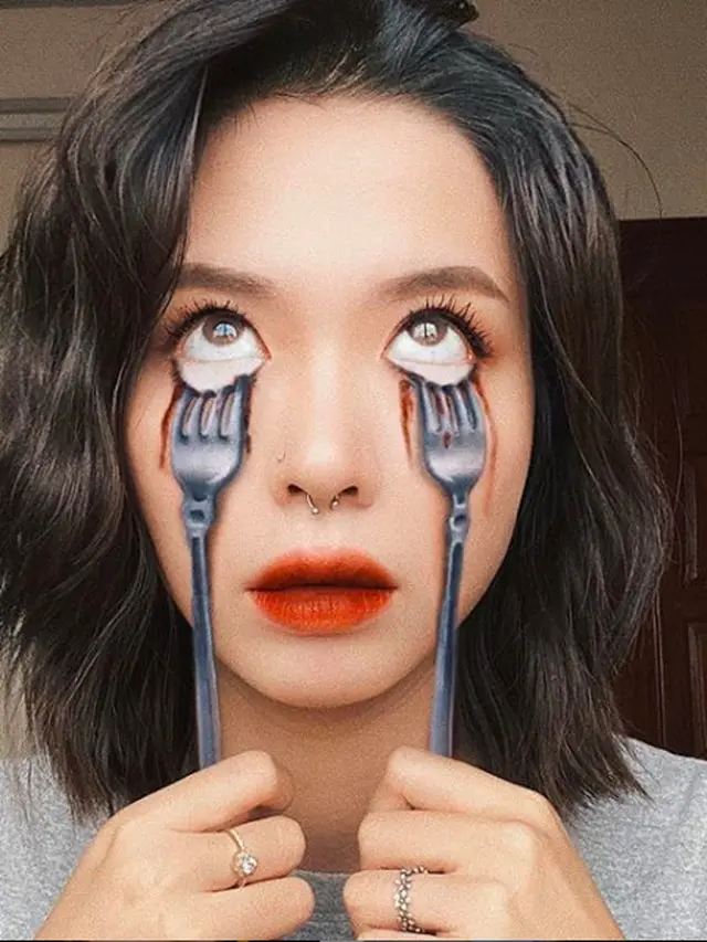 Modal Makeup, Wanita Ini Ciptakan Ilusi Optik Menakjubkan