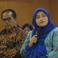 Bekasi nonaktif Neneng Hasanah Yasin mengakukan permohonan kepada majelis hakim terkait status tahanan kota. (Huyogo Simbolon)