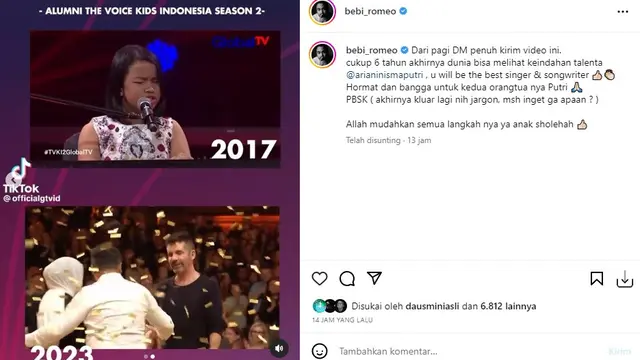 Bebi Romeo - Putri Ariani (Foto: Instagram/@bebi_romeo)