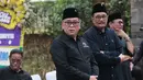 Sekretaris Jenderal PDI Perjuangan Hasto Kristiyanto tiba di rumah duka Guruh Soekarnoputra di Jalan Sriwijaya Raya, Kebayoran Baru, Jakarta Selatan, Sabtu (26/9/2026). (KLY/Budy Santoso)