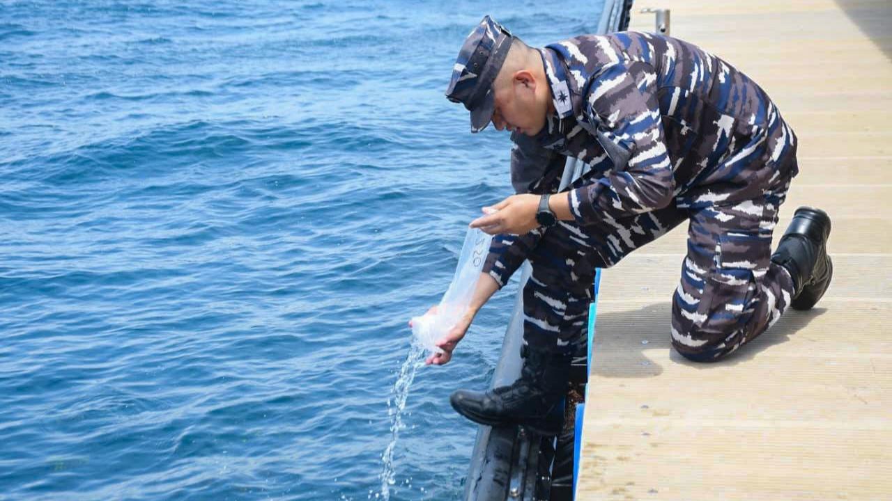 FOTO: TNI AL Gagalkan Penyelundupan 85 Ribu Benih Lobster di Banyuwangi