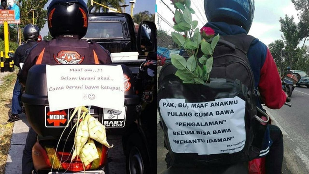 6 Foto Lawas Tulisan Tidak Bawa Menantu saat Mudik Ini Bikin Nostalgia