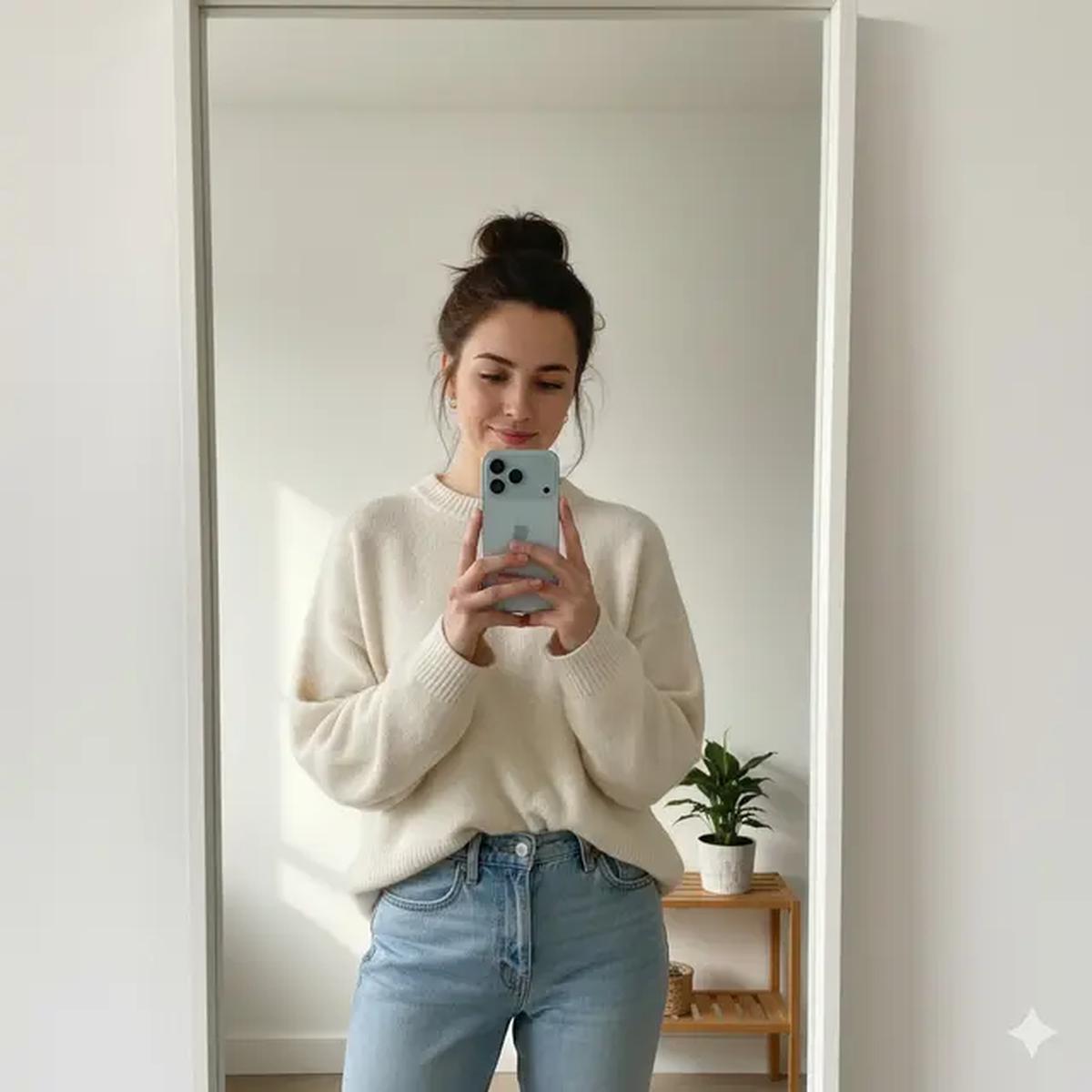 Kumpulan Prompt Gemini AI Mirror Selfie Pakai iPhone 17/Gemini AI