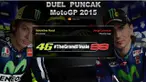 Berita video tentang duel puncak Valentino Rossi vs Jorge Lorenzo memperebutkan titel juara dunia MotoGP 2015 di Sirkuit Valencia Spanyol, Minggu (08/11/2015).