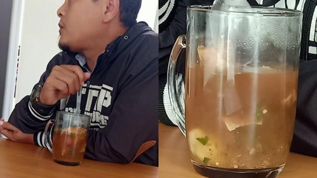 5 Aksi Nyeleneh Makan Pakai Gelas Ini Bikin Geleng Kepala